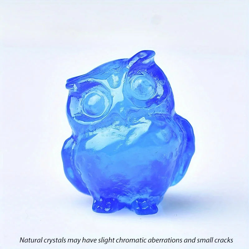 Crystal Carved Owl 3.5cm