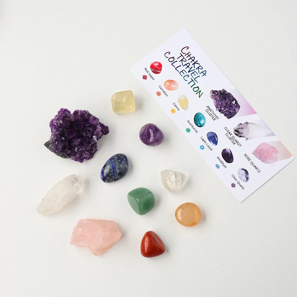 Chakra Crystal Travel Collection Set