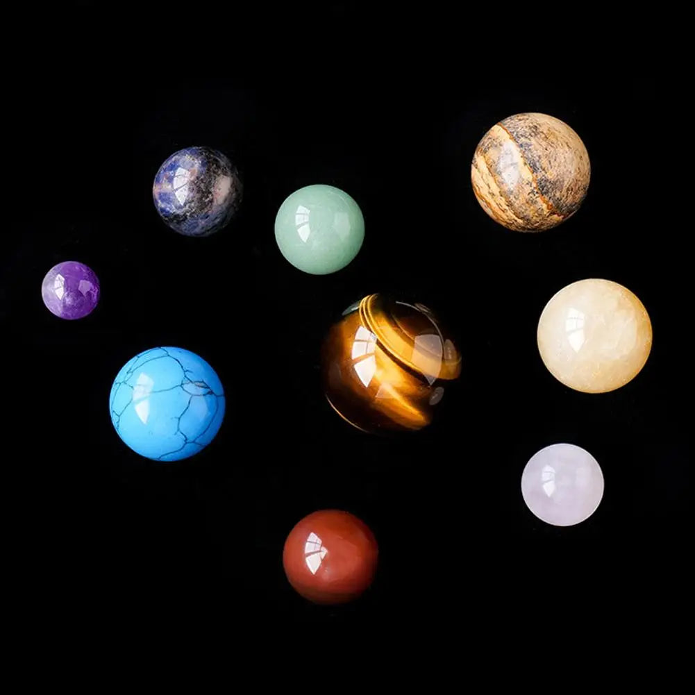 Natural Crystal Solar System Planets Gift Set