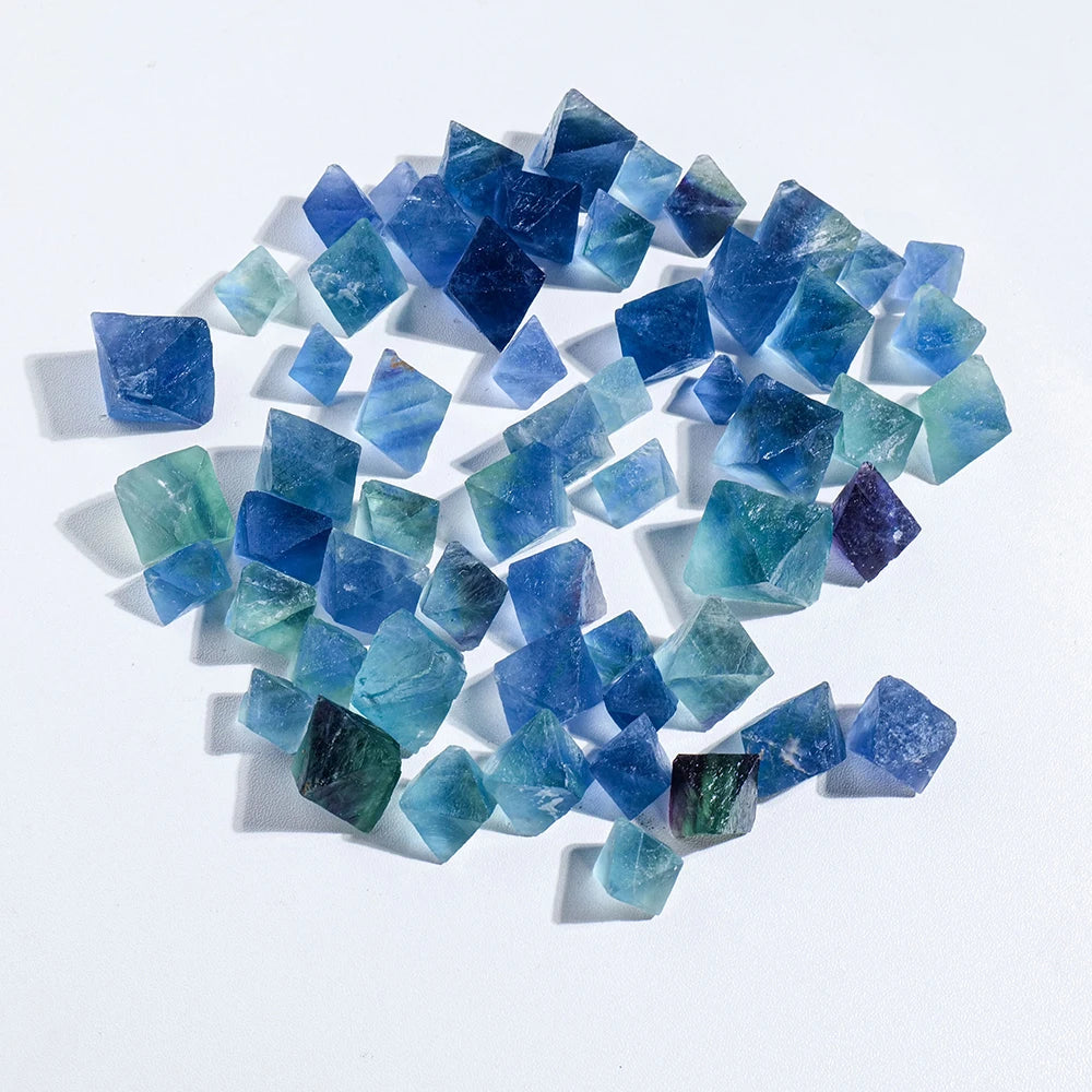 Natural Raw Blue Fluorite Crystal  - Rough Stones