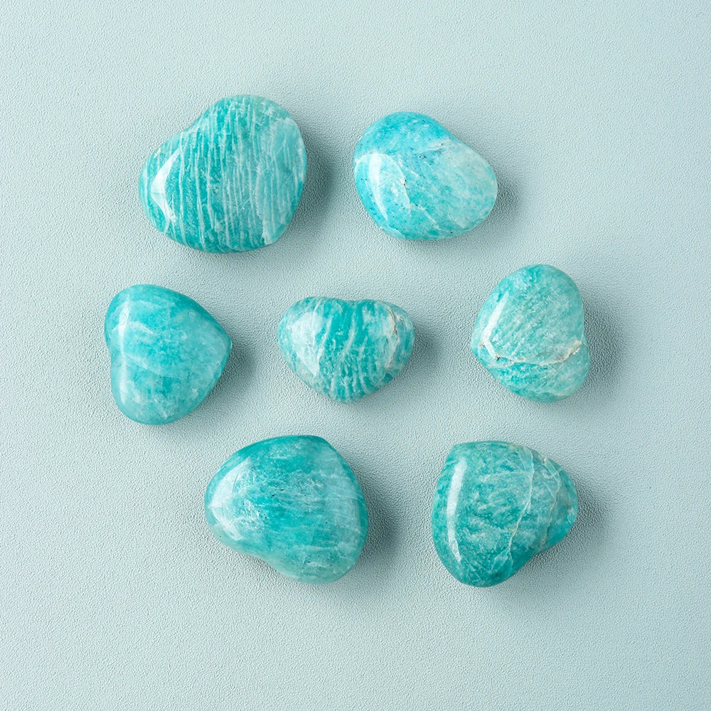 Natural Amazonite Stone Heart