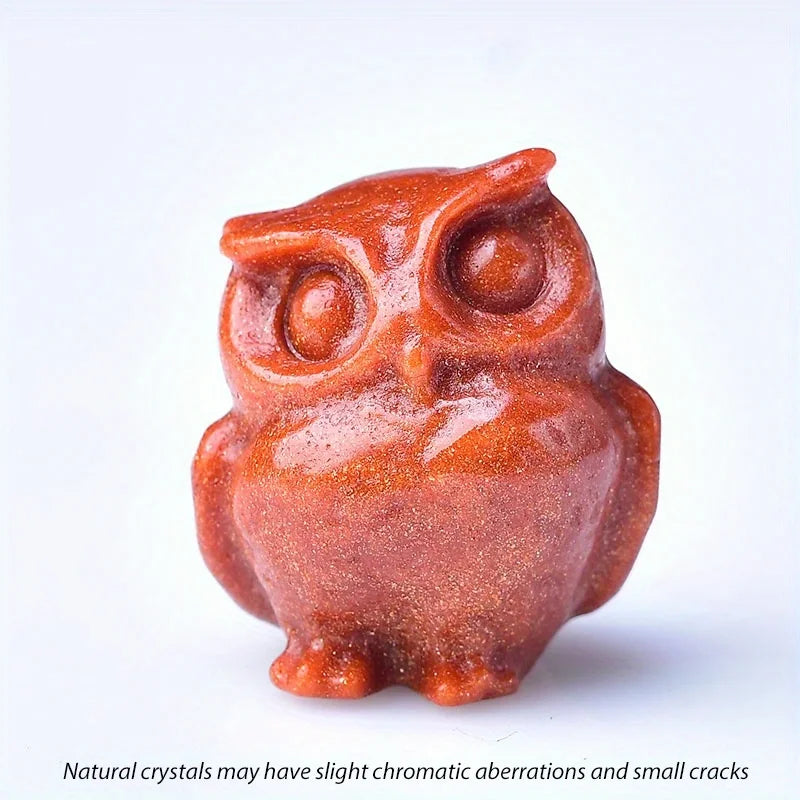 Crystal Carved Owl 3.5cm