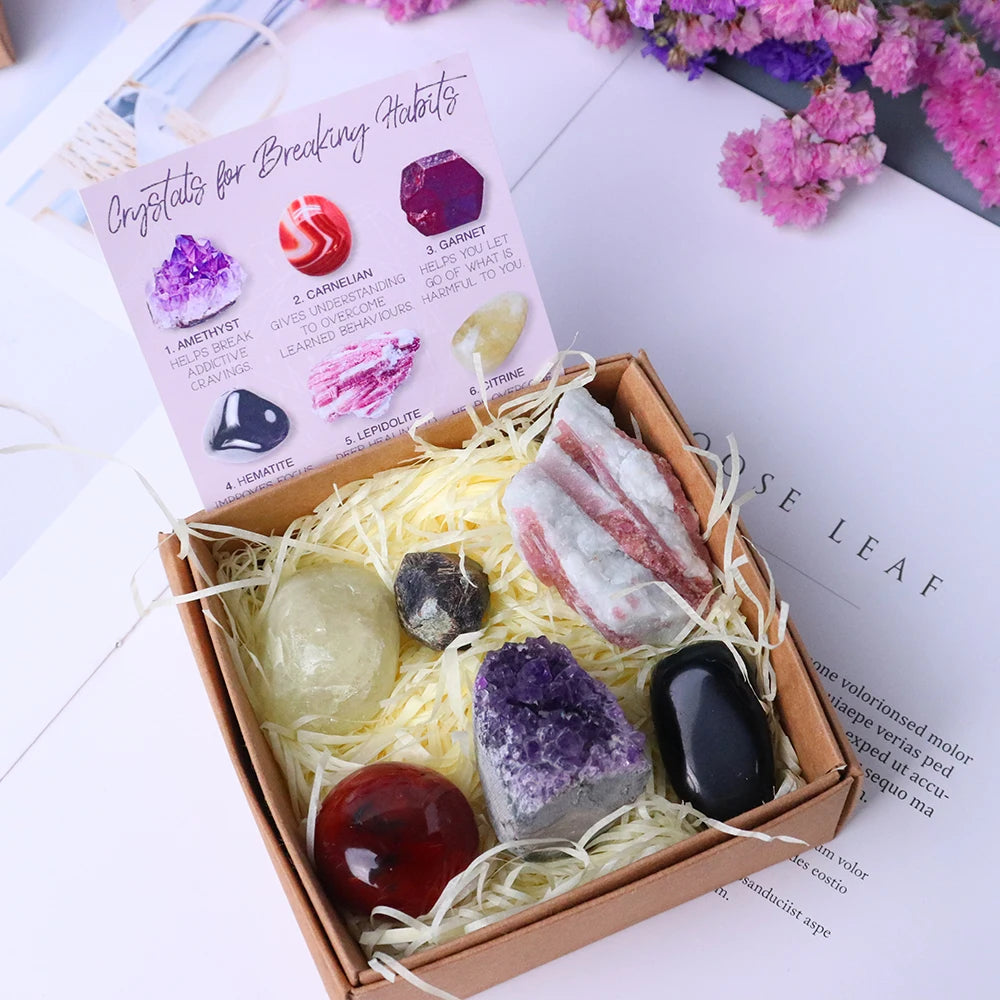 6 Piece Crystal Set For Breaking Habits