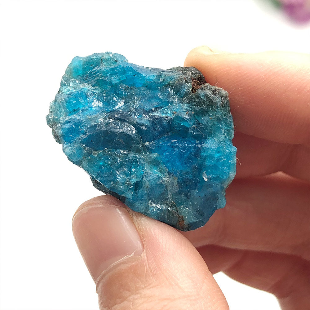 Raw Blue Apatite Natural Stone