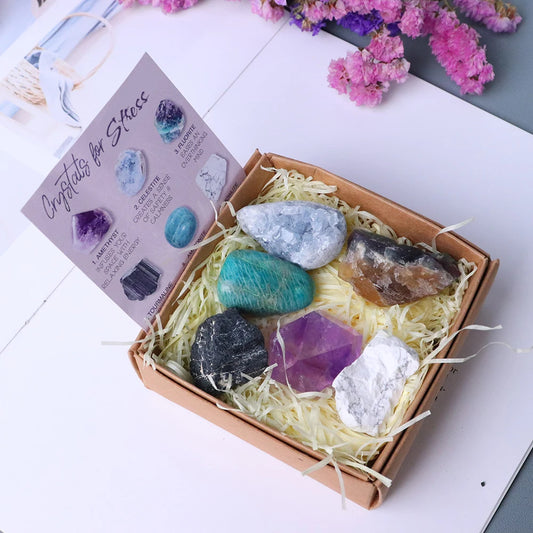 6 Piece Crystal Set For Stress