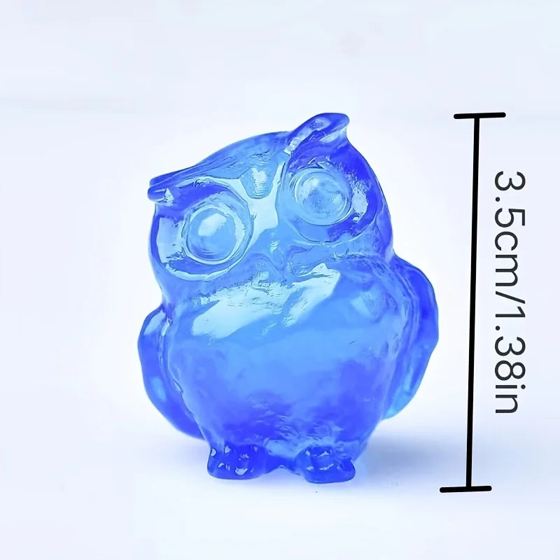 Crystal Carved Owl 3.5cm