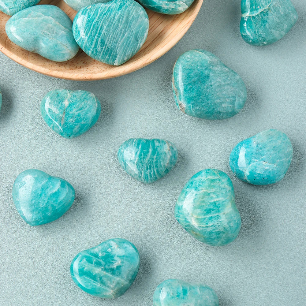 Natural Amazonite Stone Heart