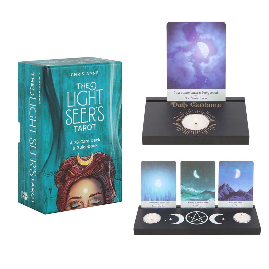 The Light Seer's Tarot Cards and 2 Black Stands Bundle - SAVE 15%