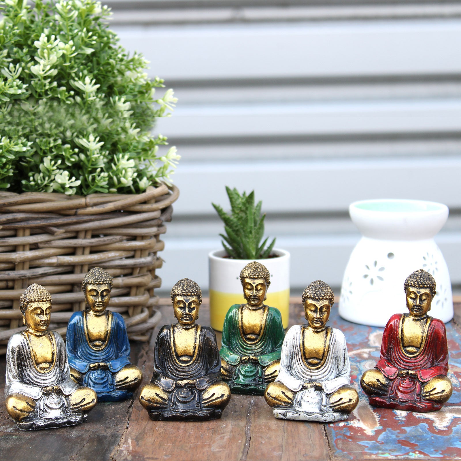 Gold Mini Buddhas - Set of 6