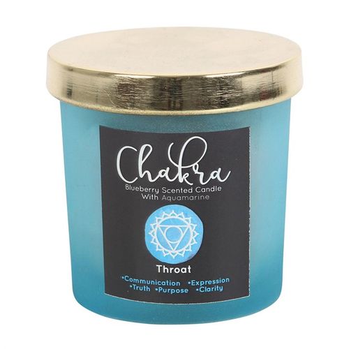 Throat Chakra Blueberry Fragranced Sodalite Candle