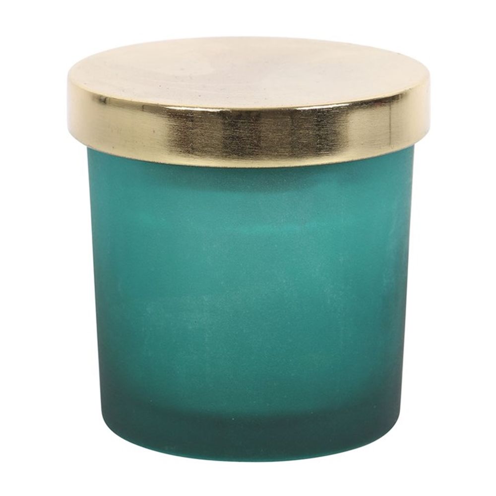 Heart Chakra Crystal Chip Candle- Mint