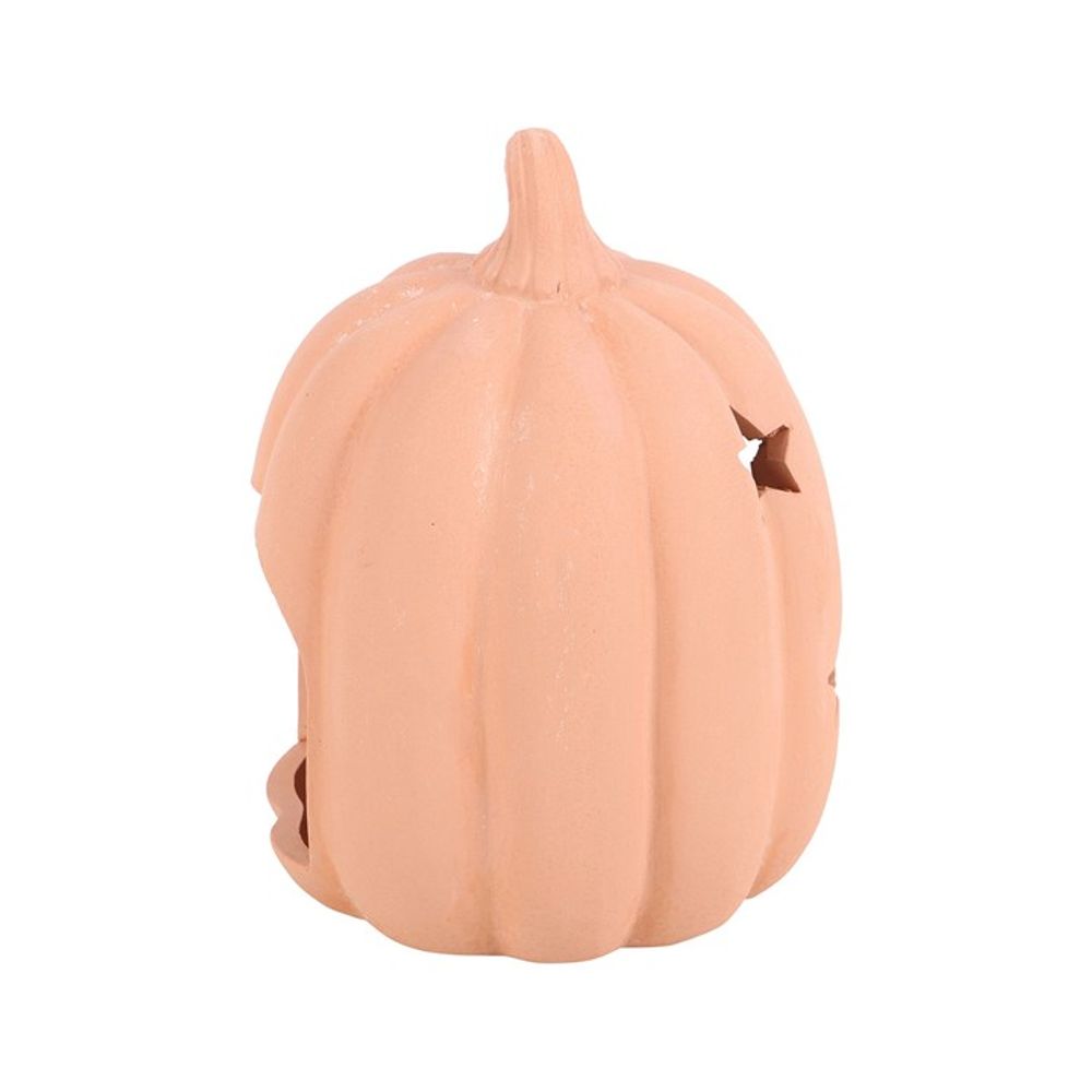 9cm Terracotta Pumpkin Tealight Holder