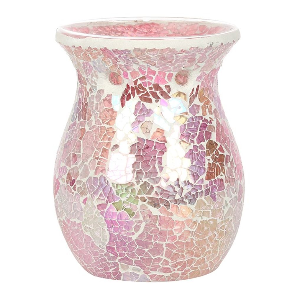 Pink Iridescent Crackle Oil Burner