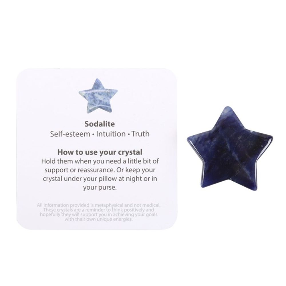 Lucky Stars Lucky Sodalite Crystal Star in a Bag