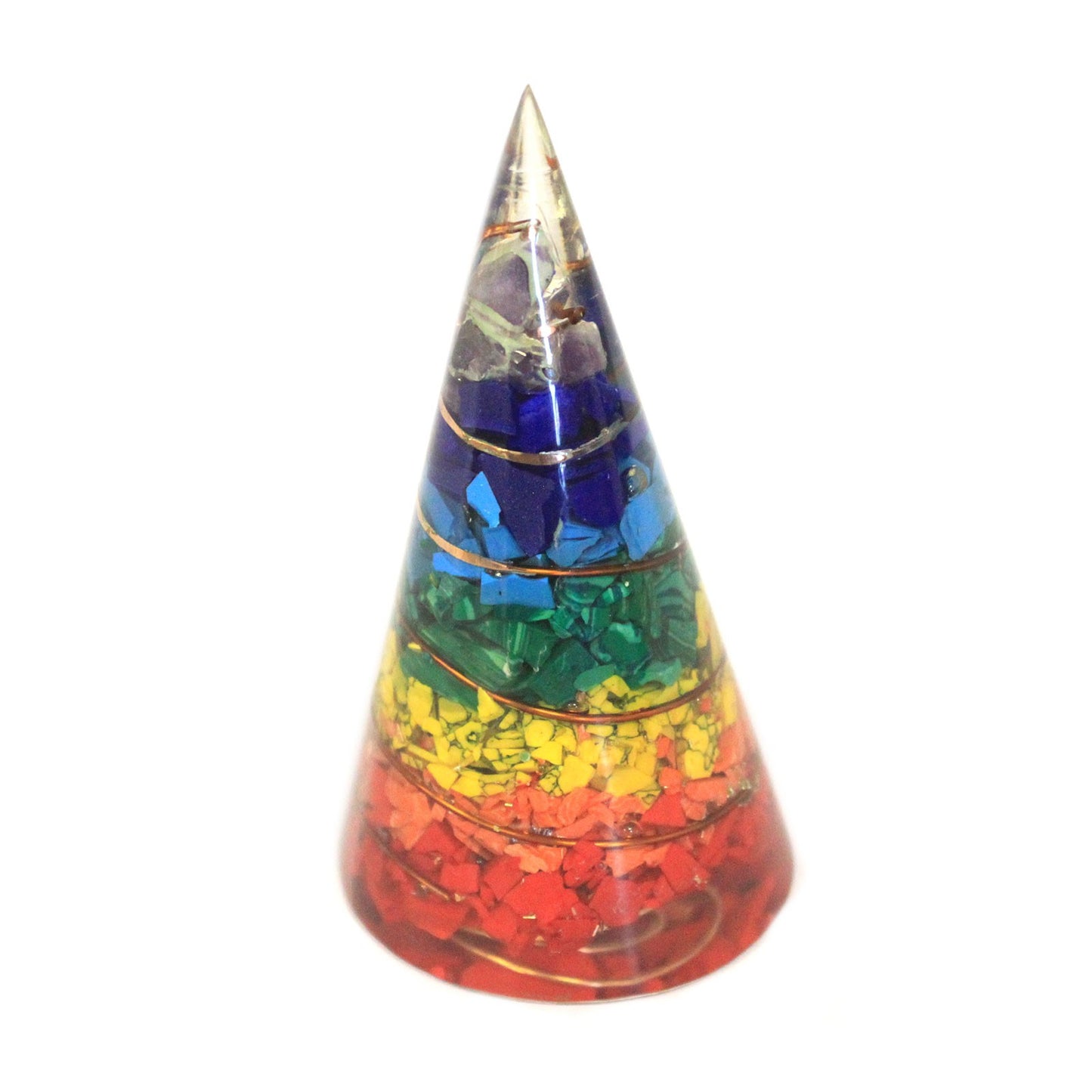 Orgonite Cone - Multichip -  80mm