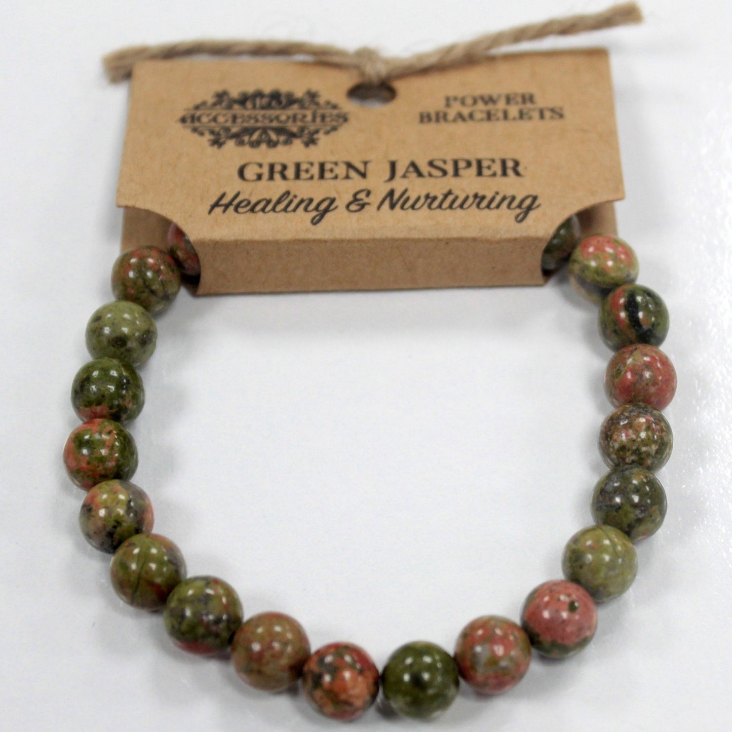 Power Bracelet - Healing & Nurturing (Green Jasper)