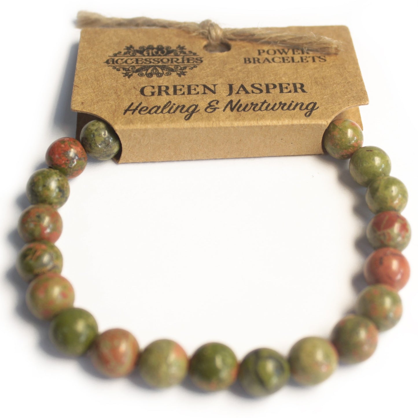 Power Bracelet - Healing & Nurturing (Green Jasper)