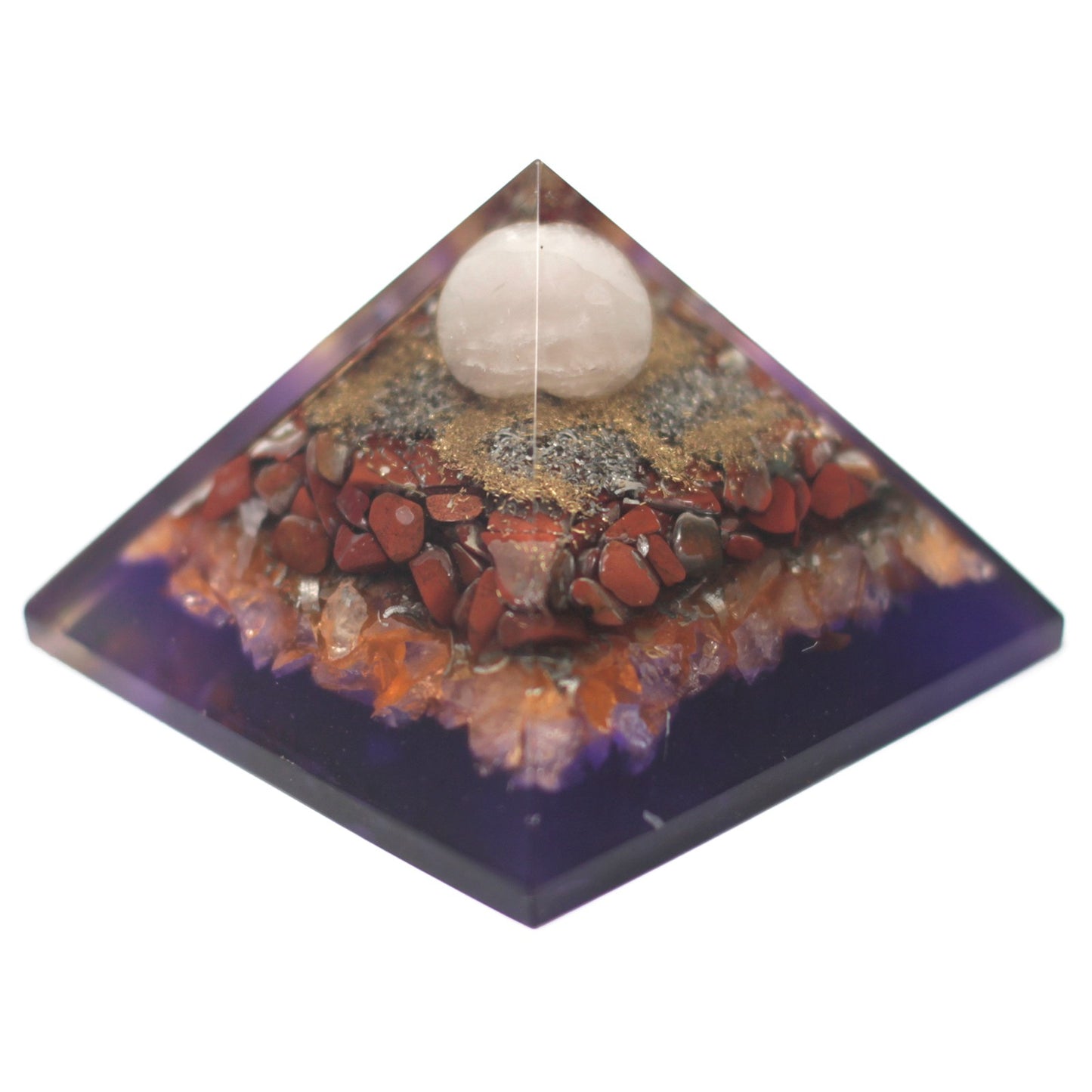 Orgonite Pyramid - Peacock - 80mm