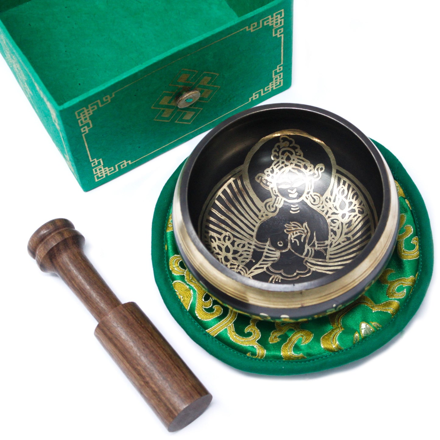 Green Tara Singing Bowl Set