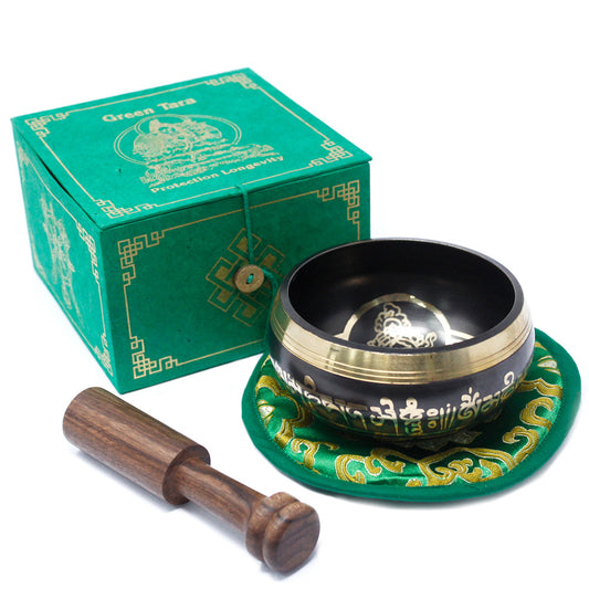 Green Tara Singing Bowl Set