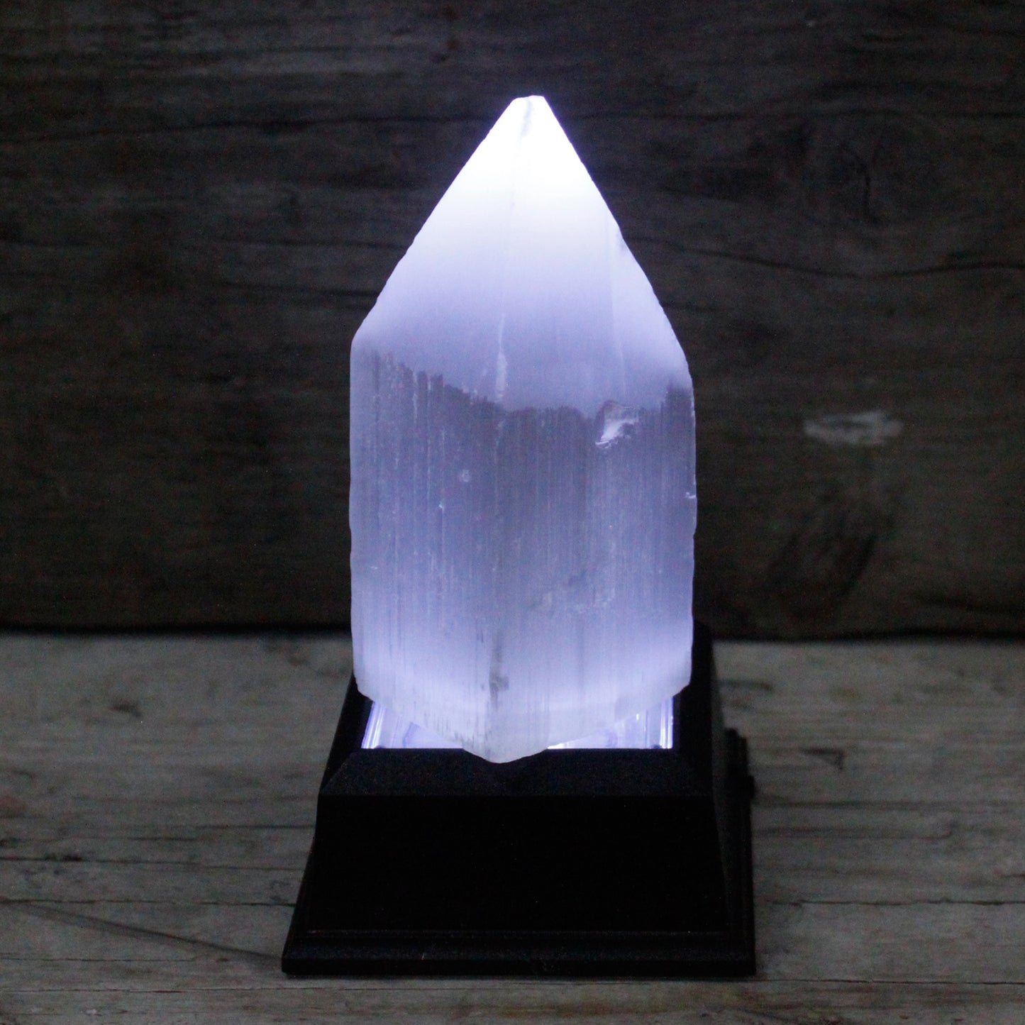 Selenite Pencil Point Tower - 10 cm