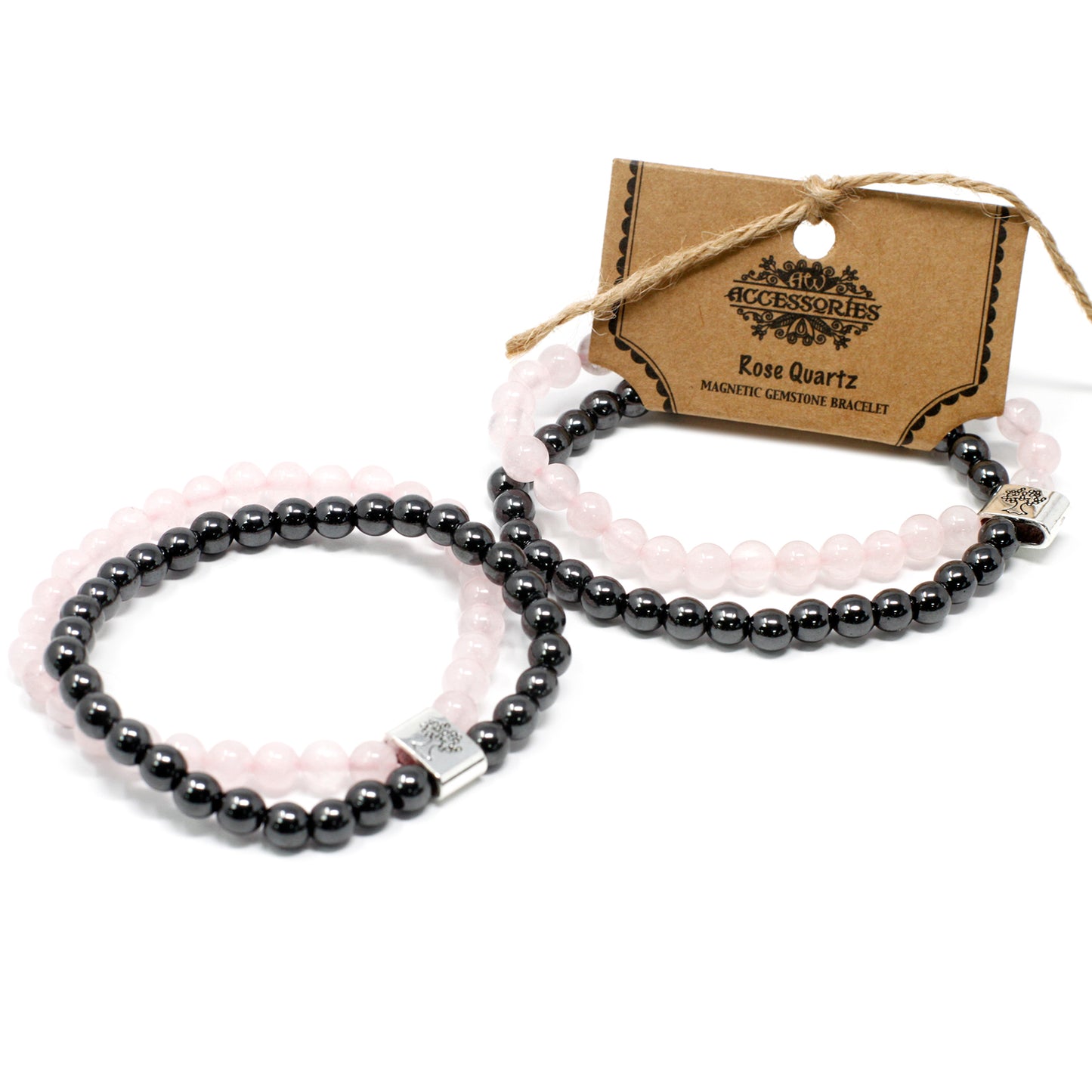 Magnetic Gemstone Bracelet - Rose Quartz