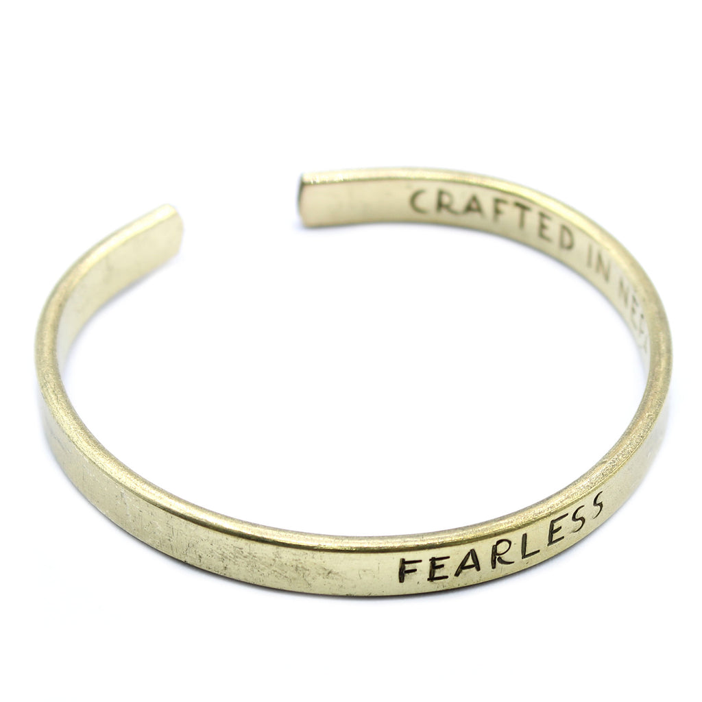 Inspiration Bangle - Brass or Copper