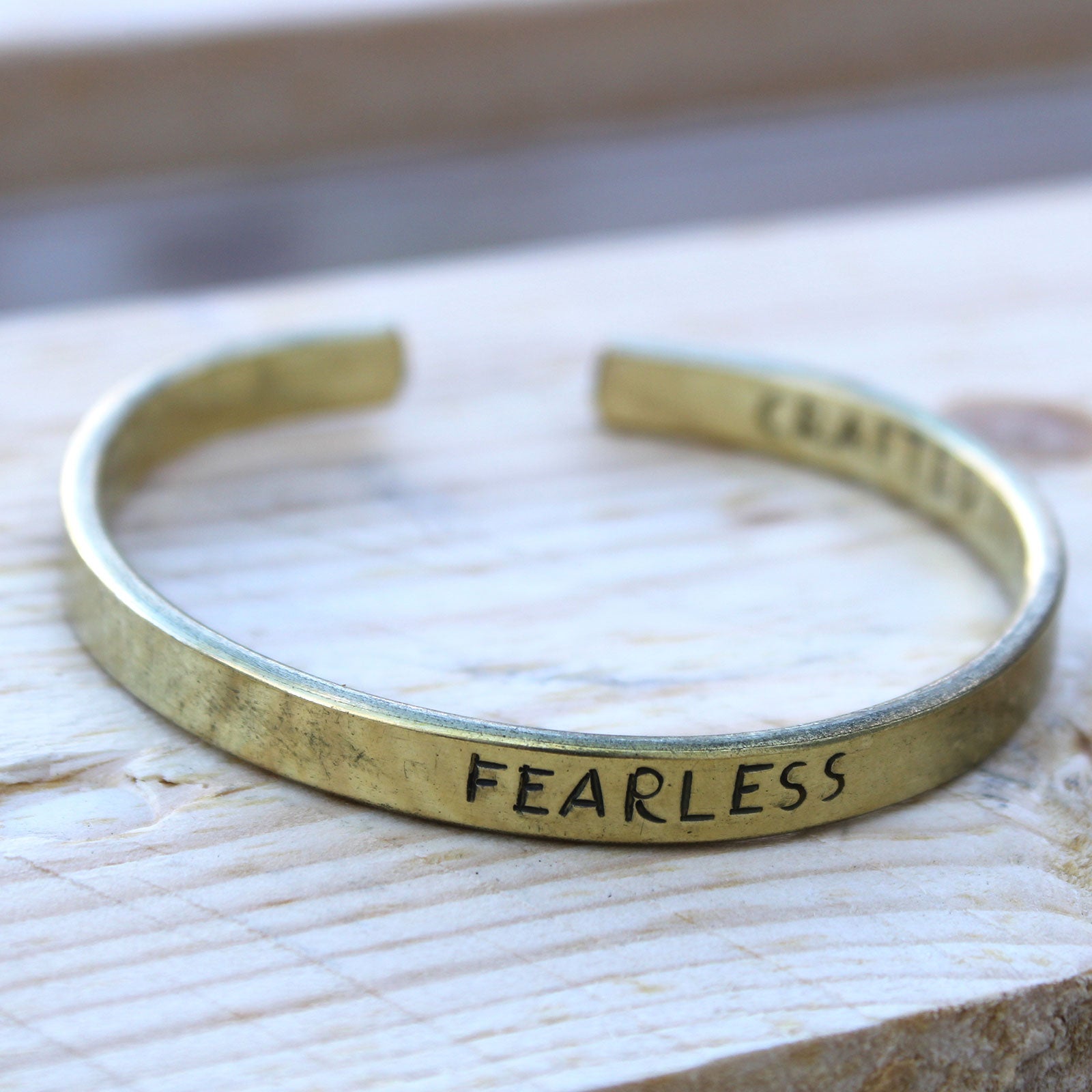 Inspiration Bangle - Brass or Copper