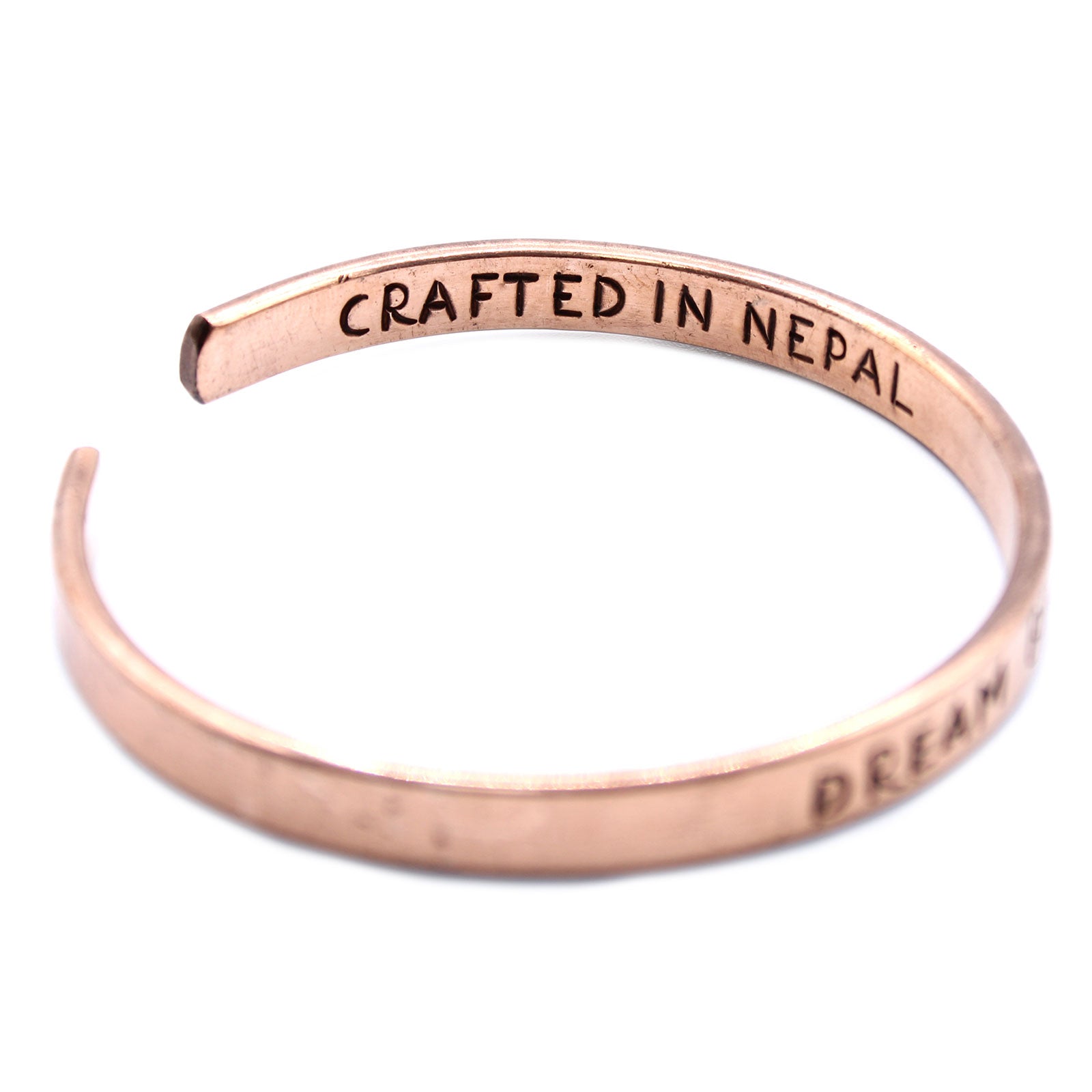 Inspiration Bangle - Brass or Copper