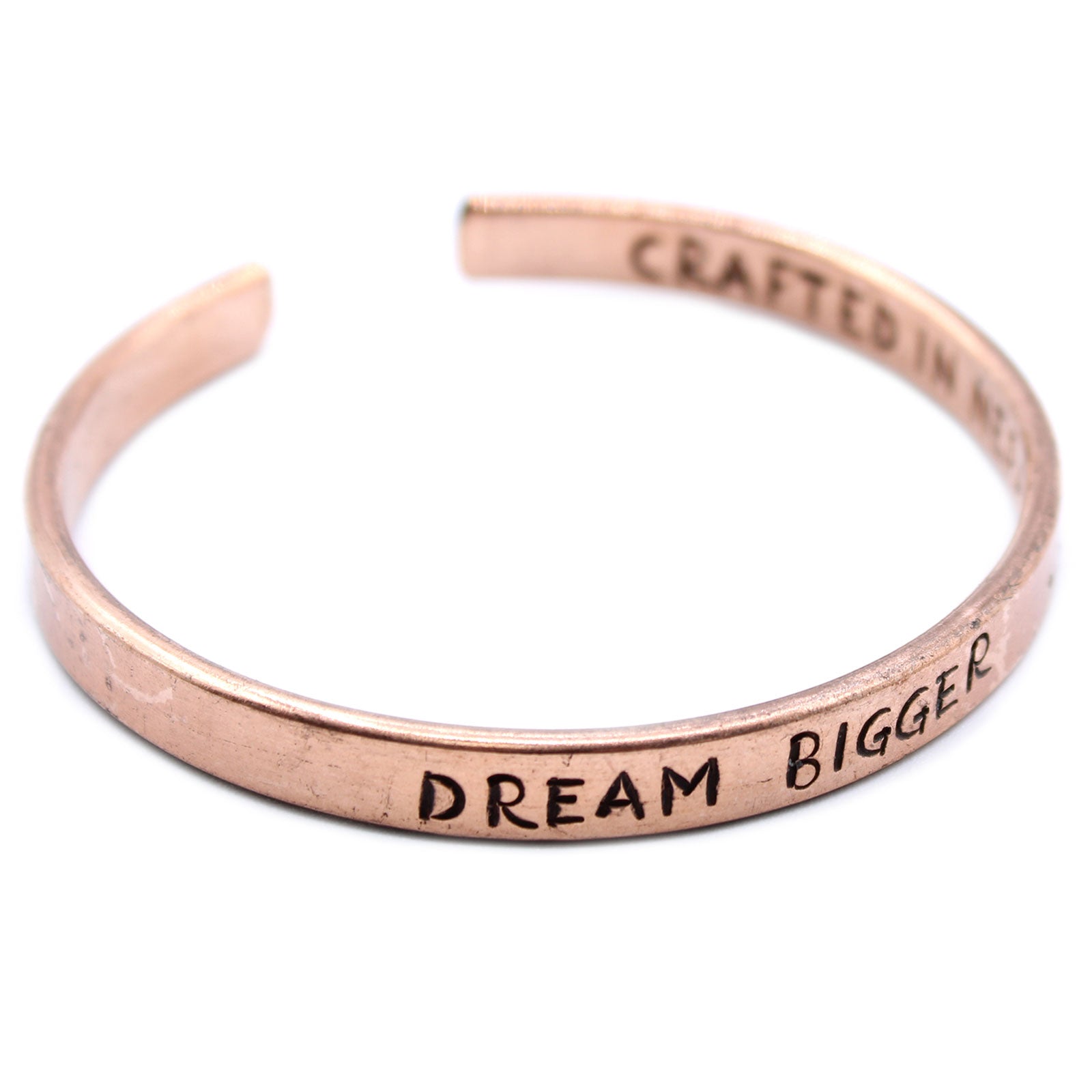 Inspiration Bangle - Brass or Copper