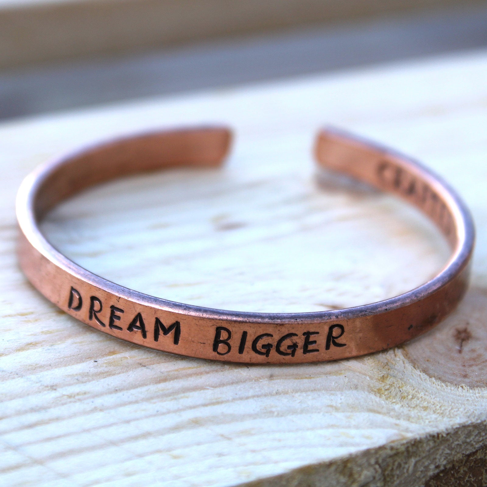 Inspiration Bangle - Brass or Copper