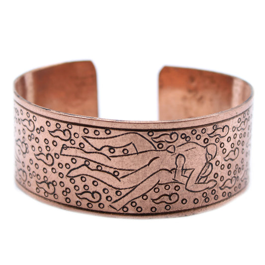 Copper Tibetan Bangle - Kamasutra