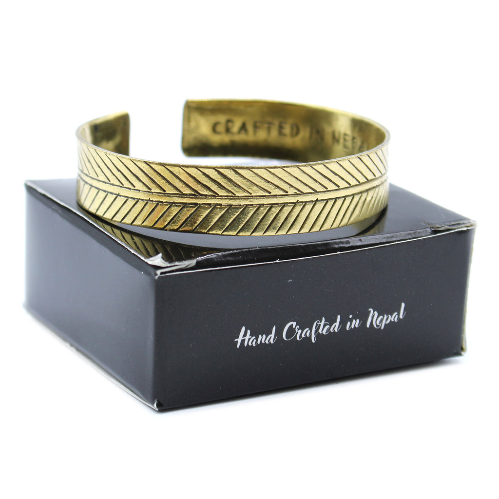 Brass Tibetan Mantra Bangle - Tree of Life