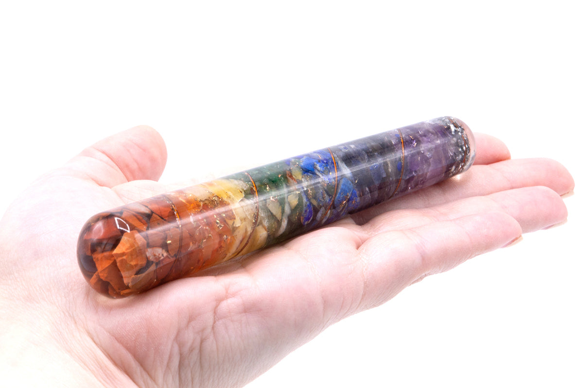 Orgonite Chakra and Copper Healing Wand - 140 x 30 mm