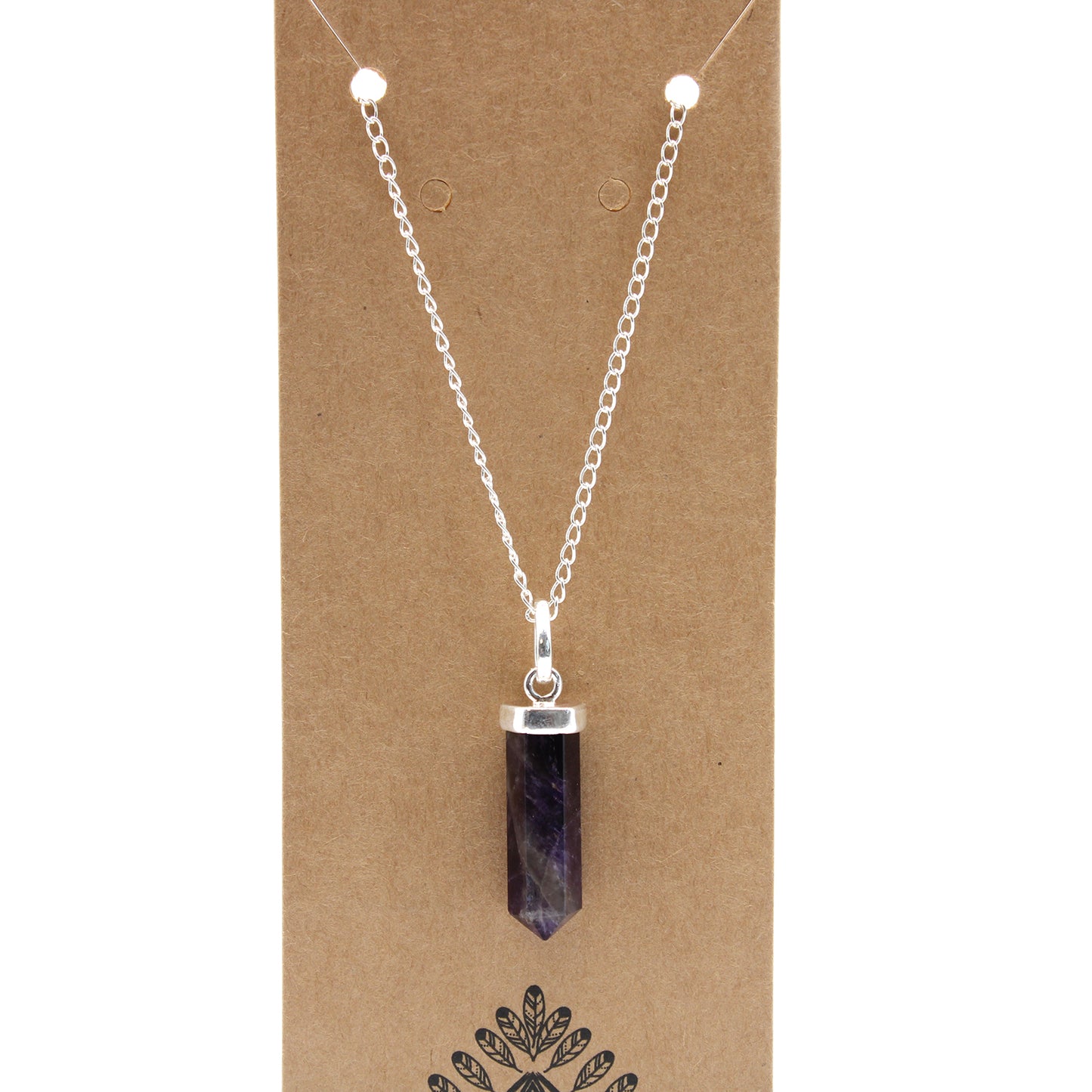 Classic Point Gemstone Pendant - Amethyst