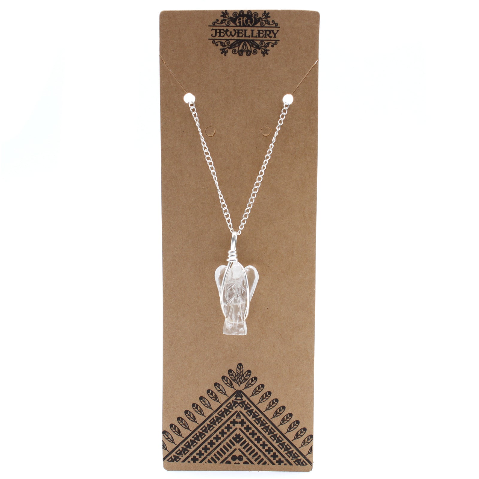 Guardian Angel Gemstone Pendant - Clear Quartz
