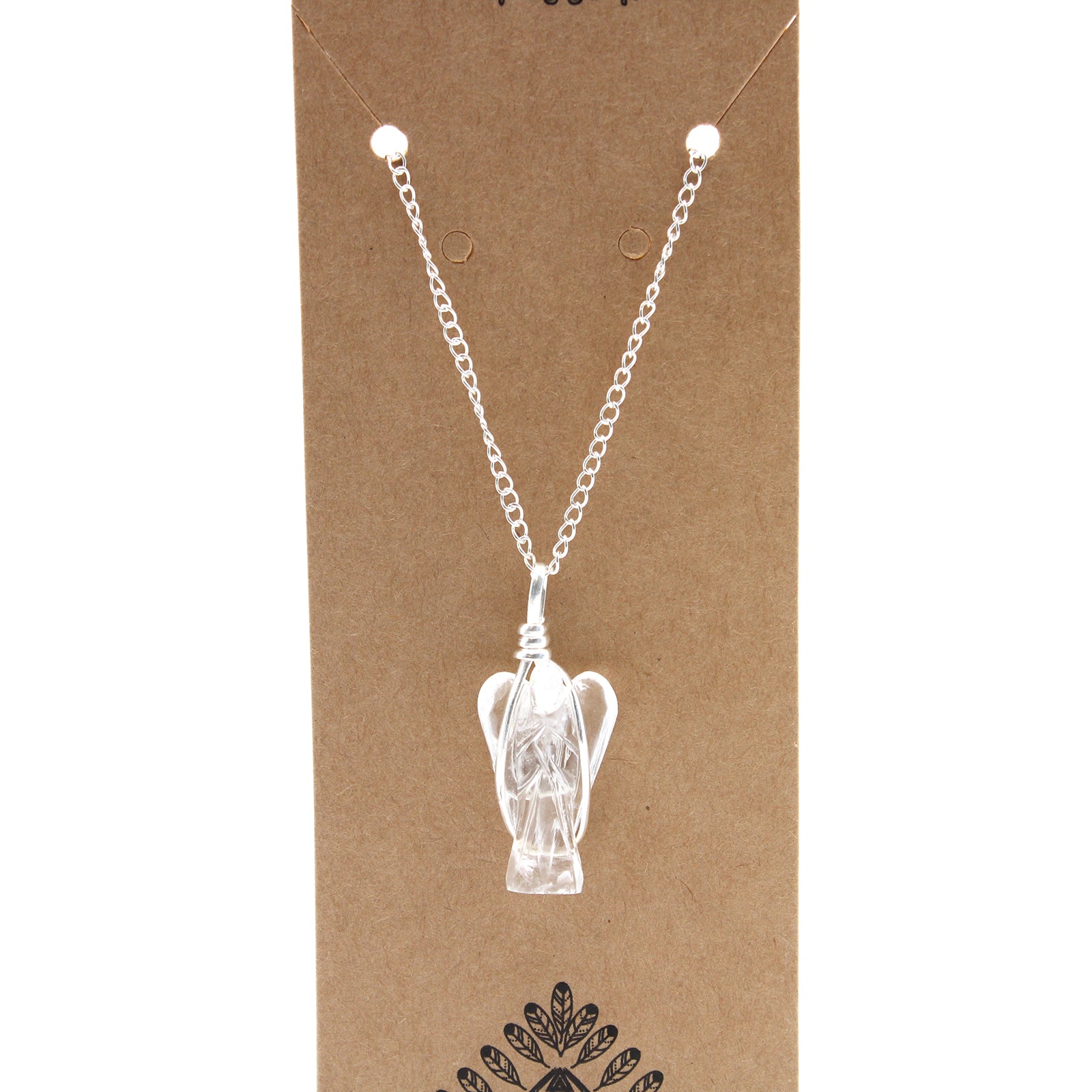 Guardian Angel Gemstone Pendant - Clear Quartz