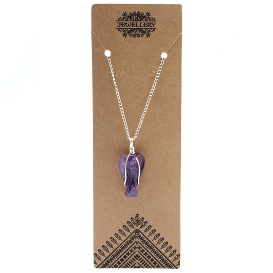 Guardian Angel Gemstone Pendant - Amethyst