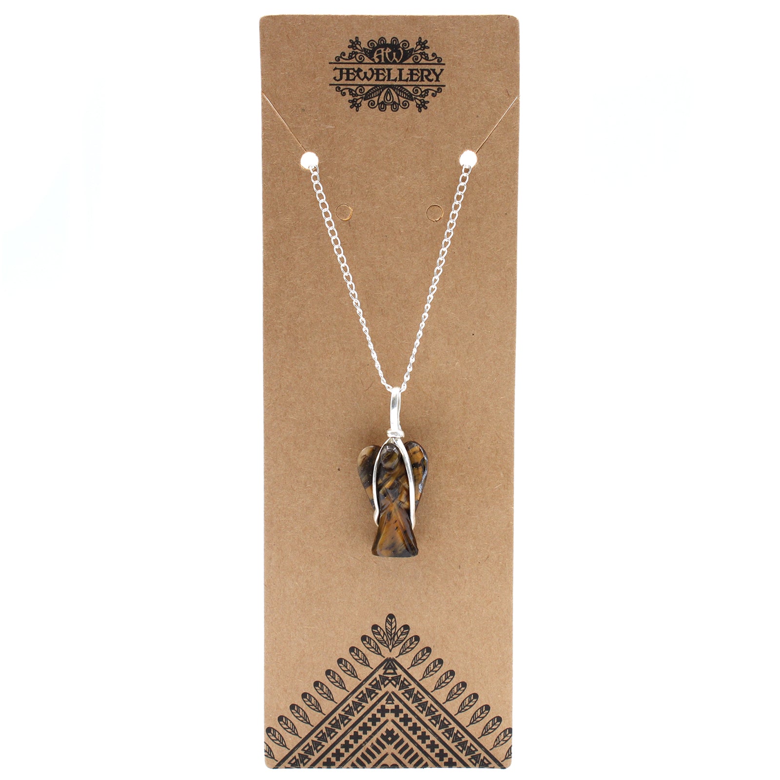 Guardian Angel Gemstone Pendant - Tiger Eye
