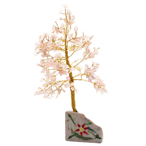 Crystal Gem Tree - Rose Quartz - 320 Stone