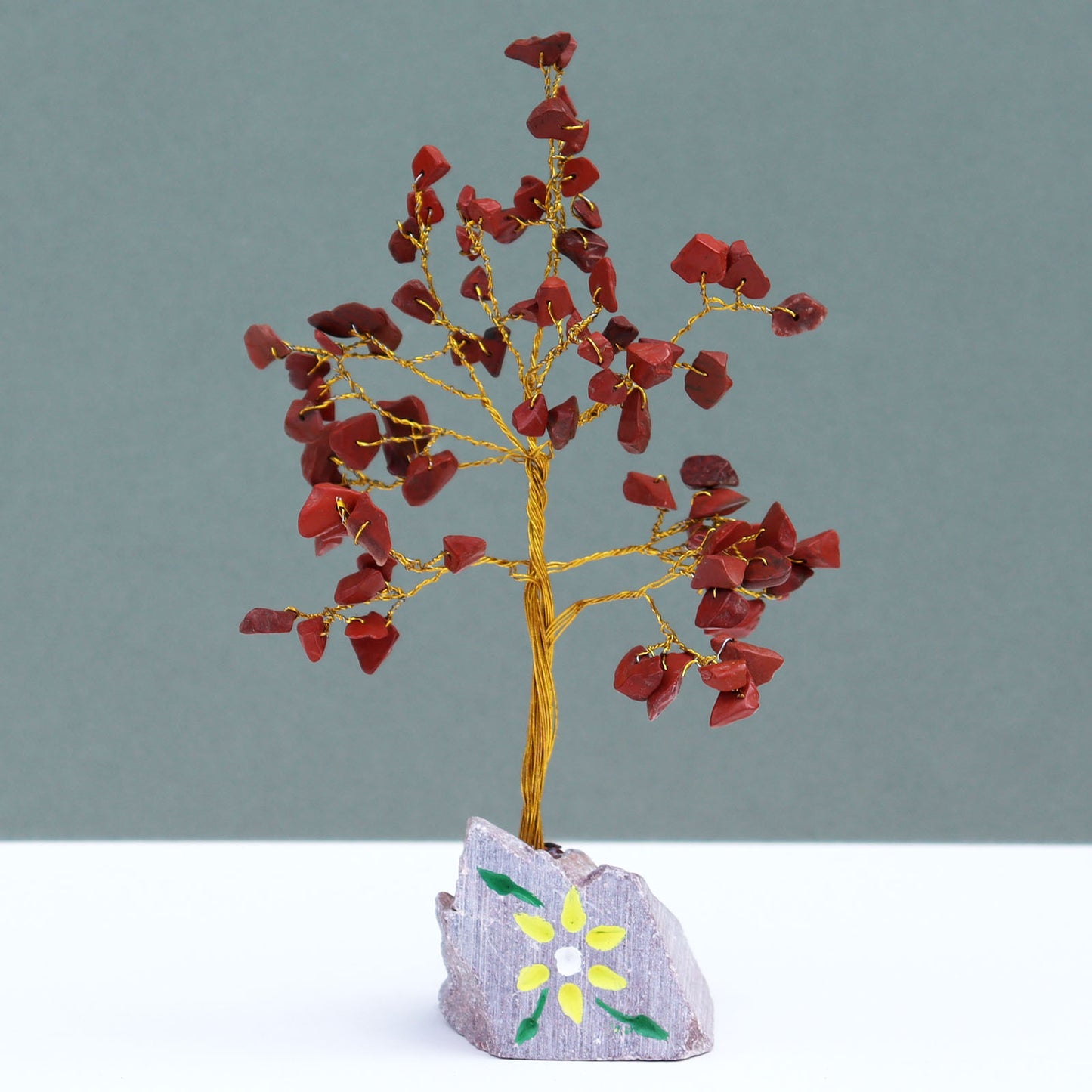 Crystal Gem Tree - Red Jasper - 80 Stone