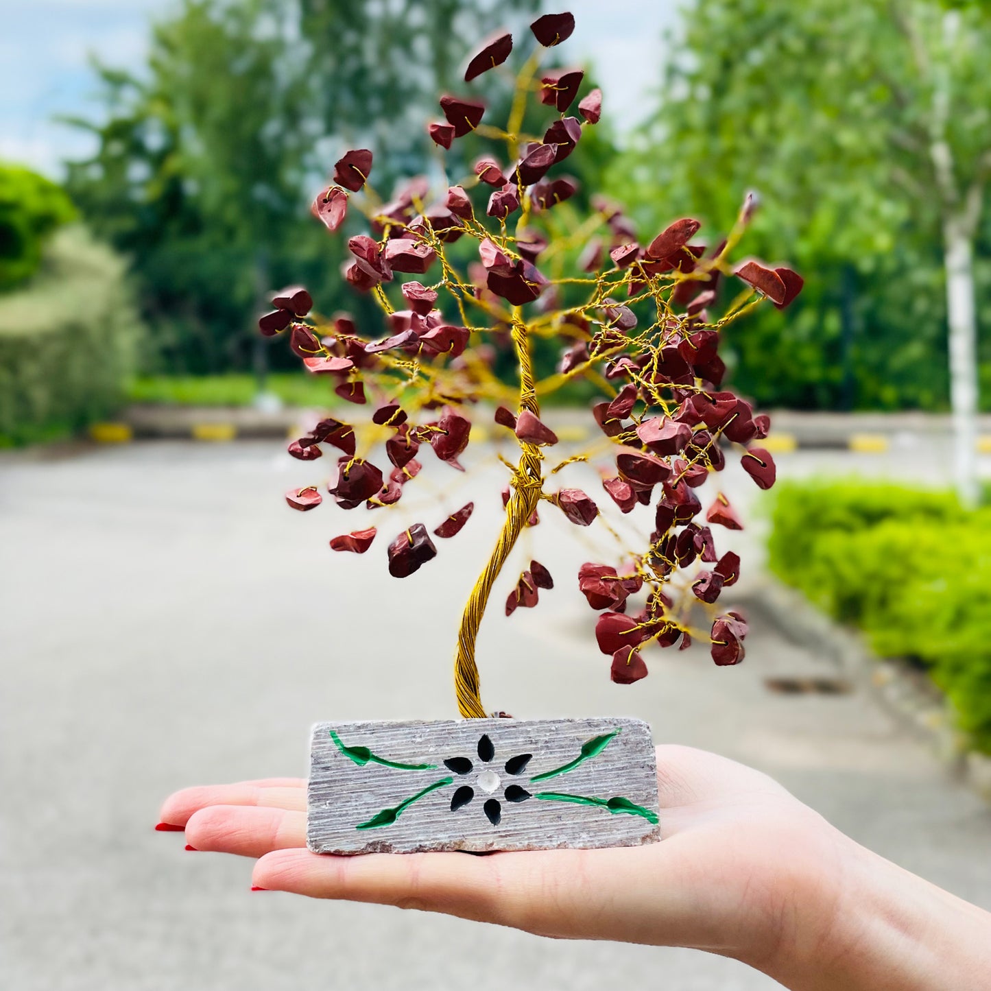 Crystal Gem Tree - Red Jasper - 160 Stone