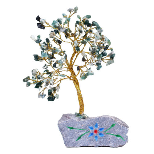 Crystal Gem Tree - Moss Agate - 160 Stone