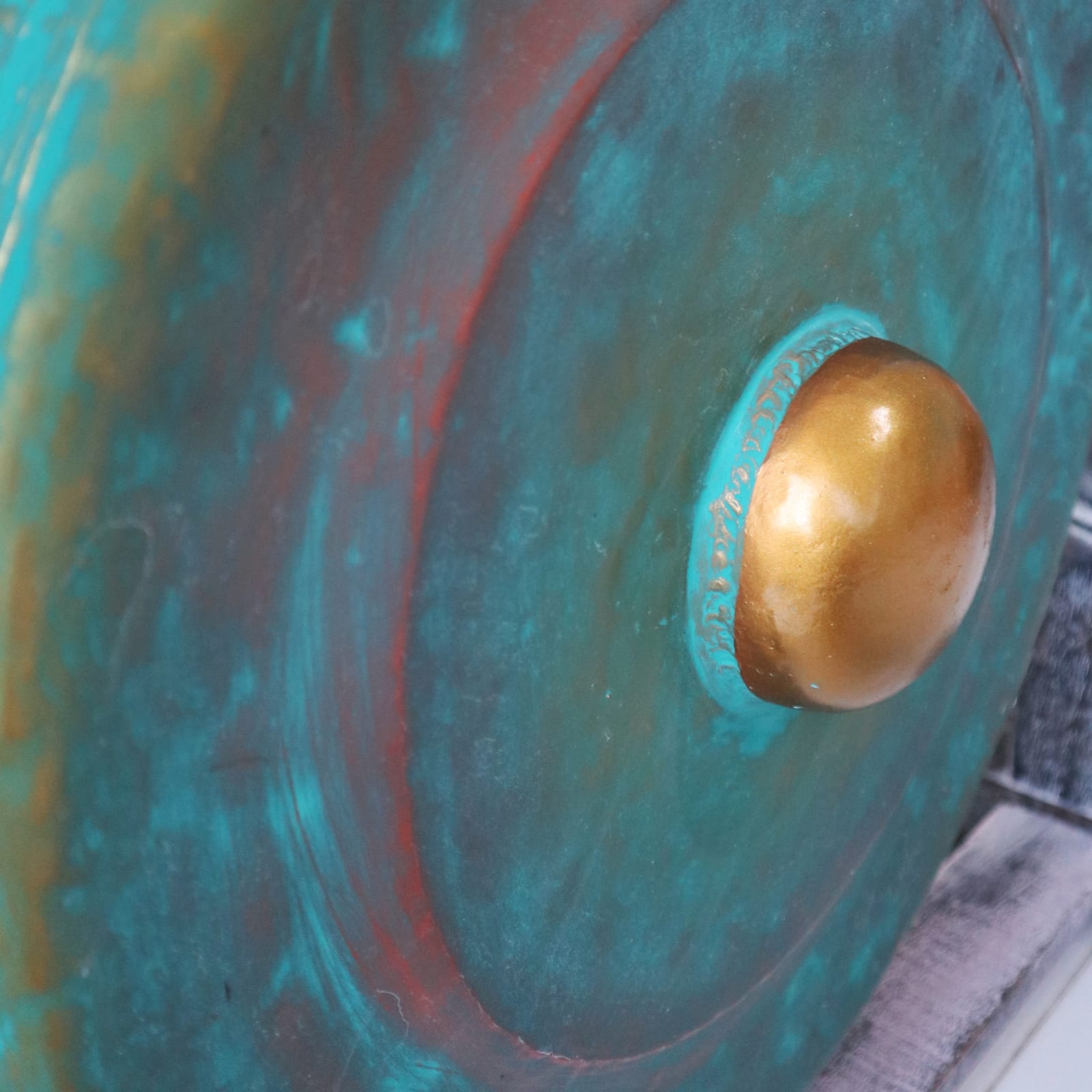 Medium Healing Gong in Stand - 50cm - Greenwash