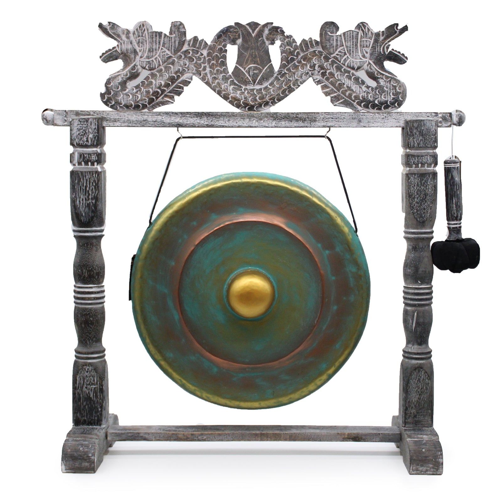 Medium Healing Gong in Stand - 50cm - Greenwash