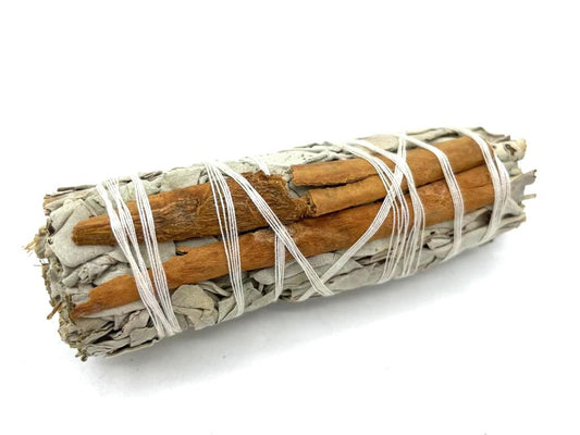 Smudge Stick - White Sage & Cinnamon 10cm