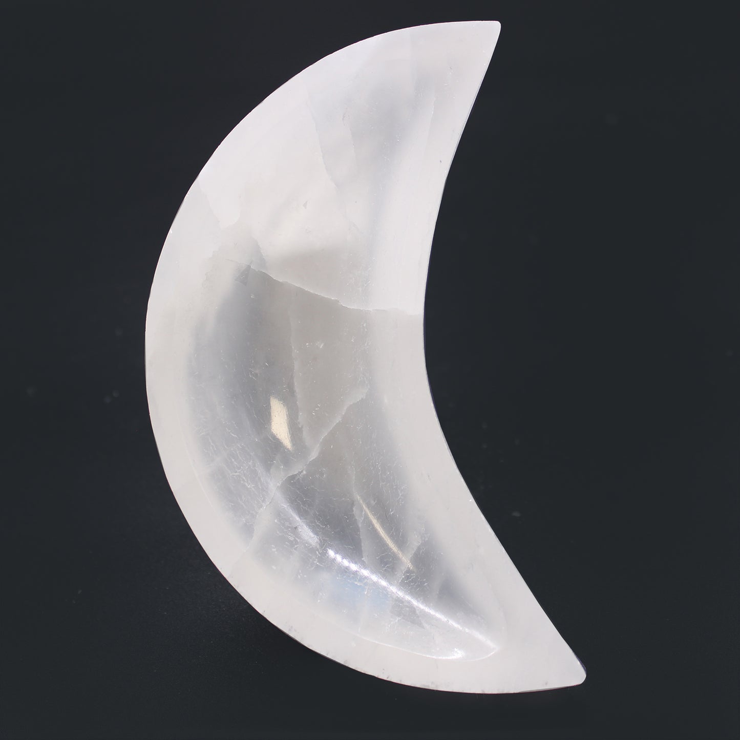 Selenite Moon Bowl - 15cm