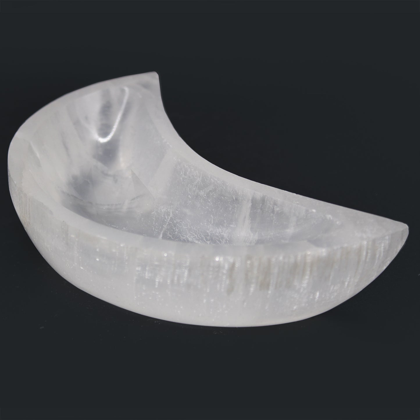 Selenite Moon Bowl - 15cm