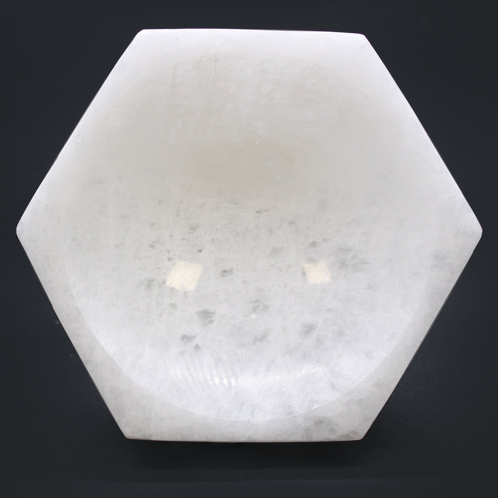 Selenite Hexagon Bowl - 15cm
