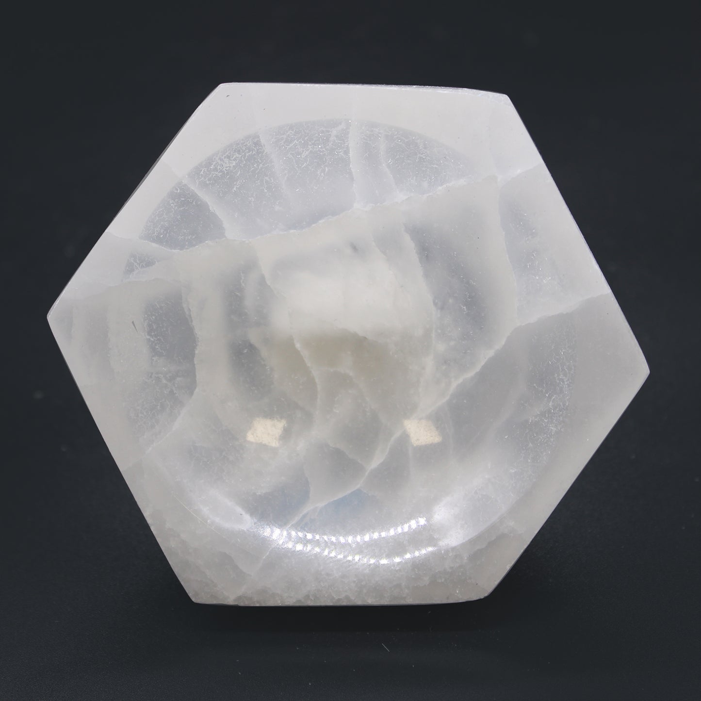 Selenite Hexagon Bowl - 10cm